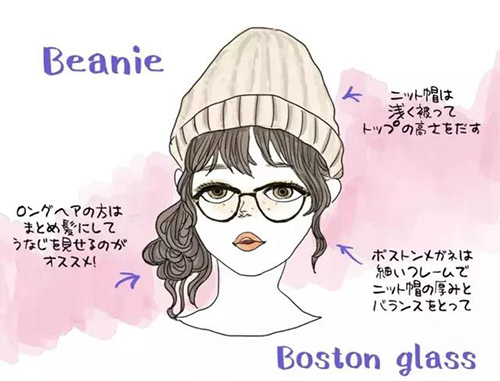 接地氣的小仙女一定要看看！冬天佩戴上帽子和眼鏡